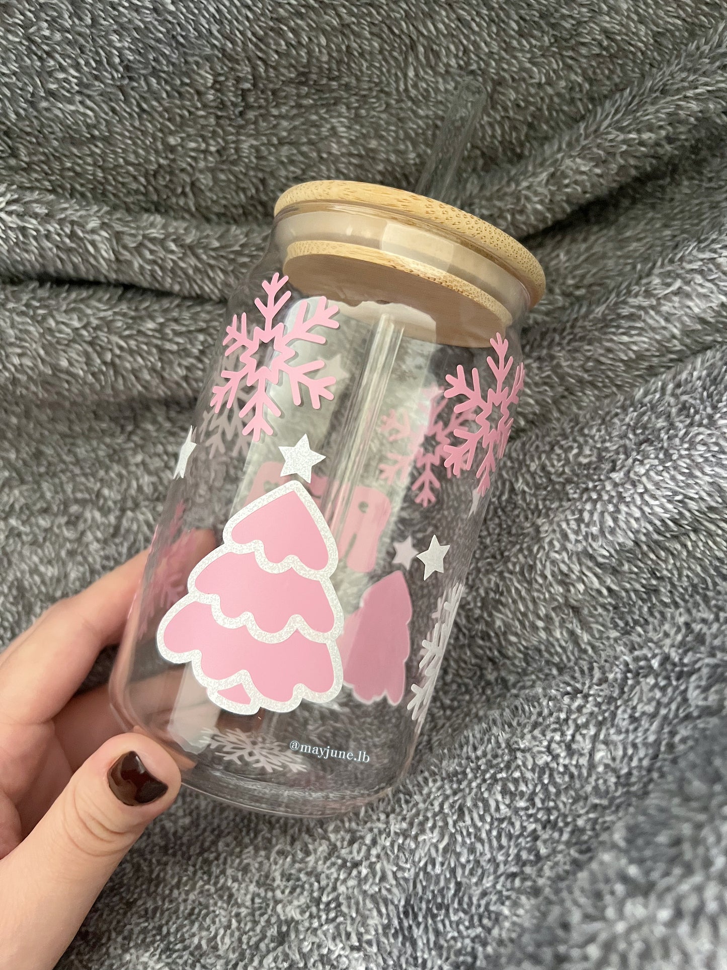 Pink Christmas cup ❄️