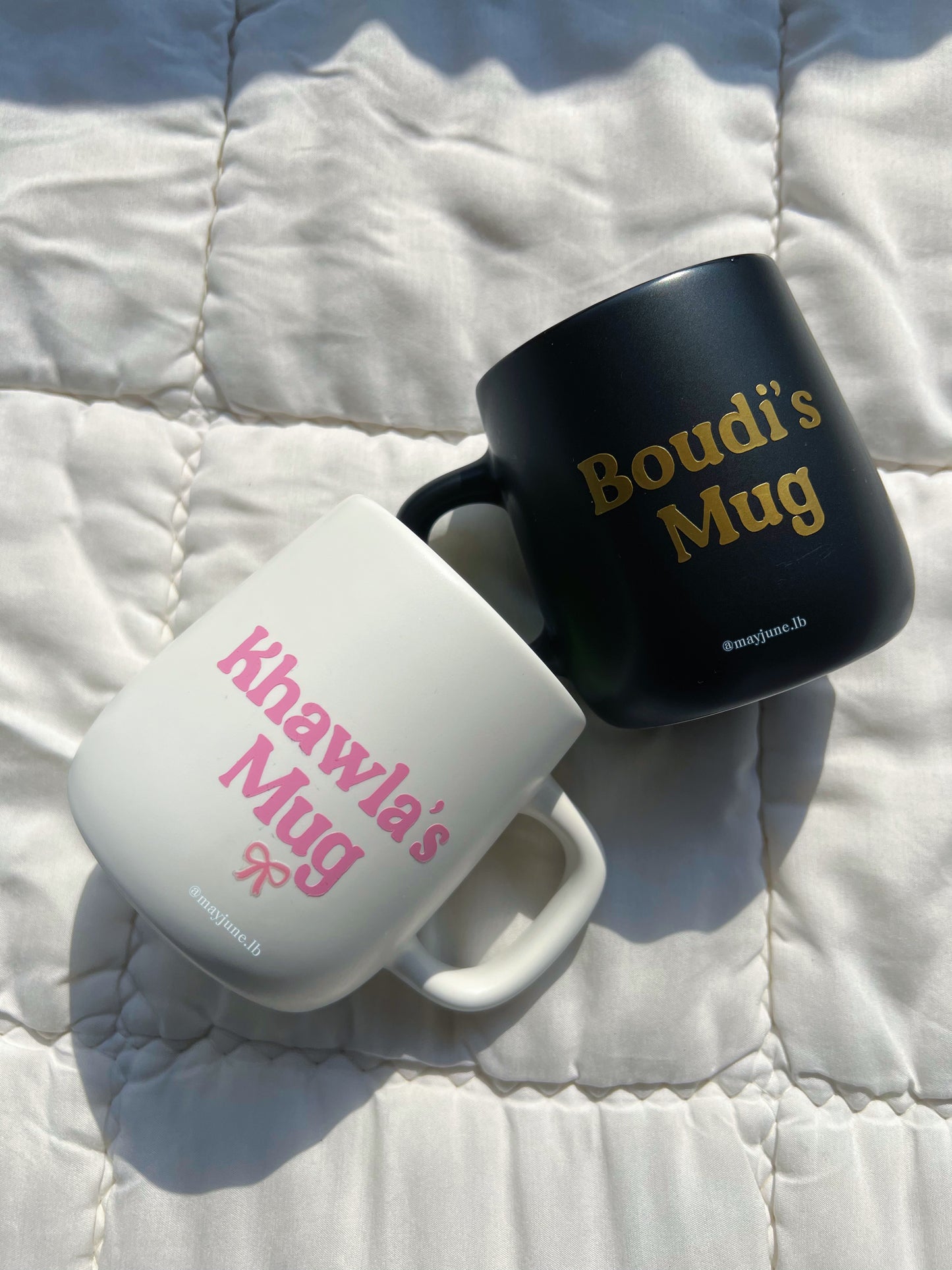 Customized matte ceramic mug