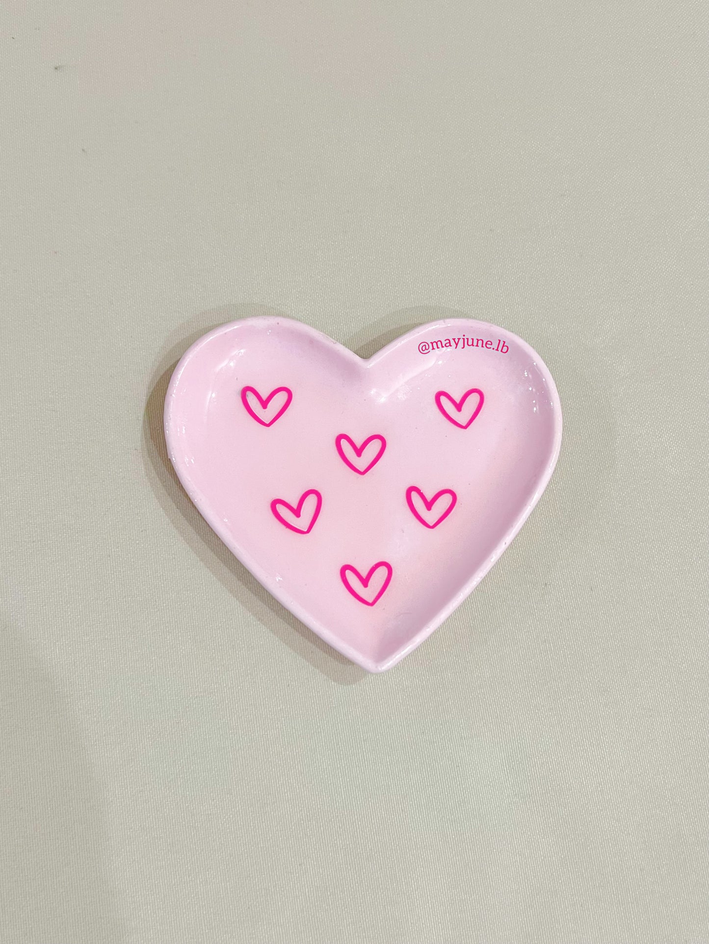 Hearts on heart tray 💗