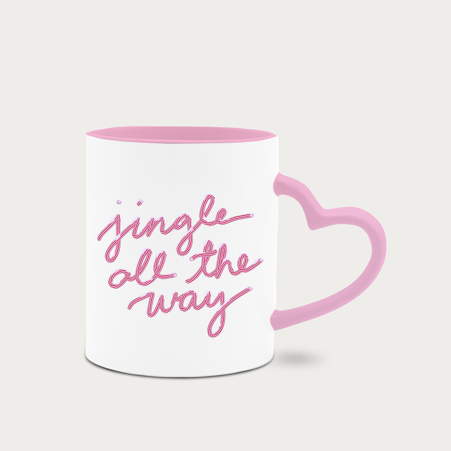 Heart handle Christmas Mug π