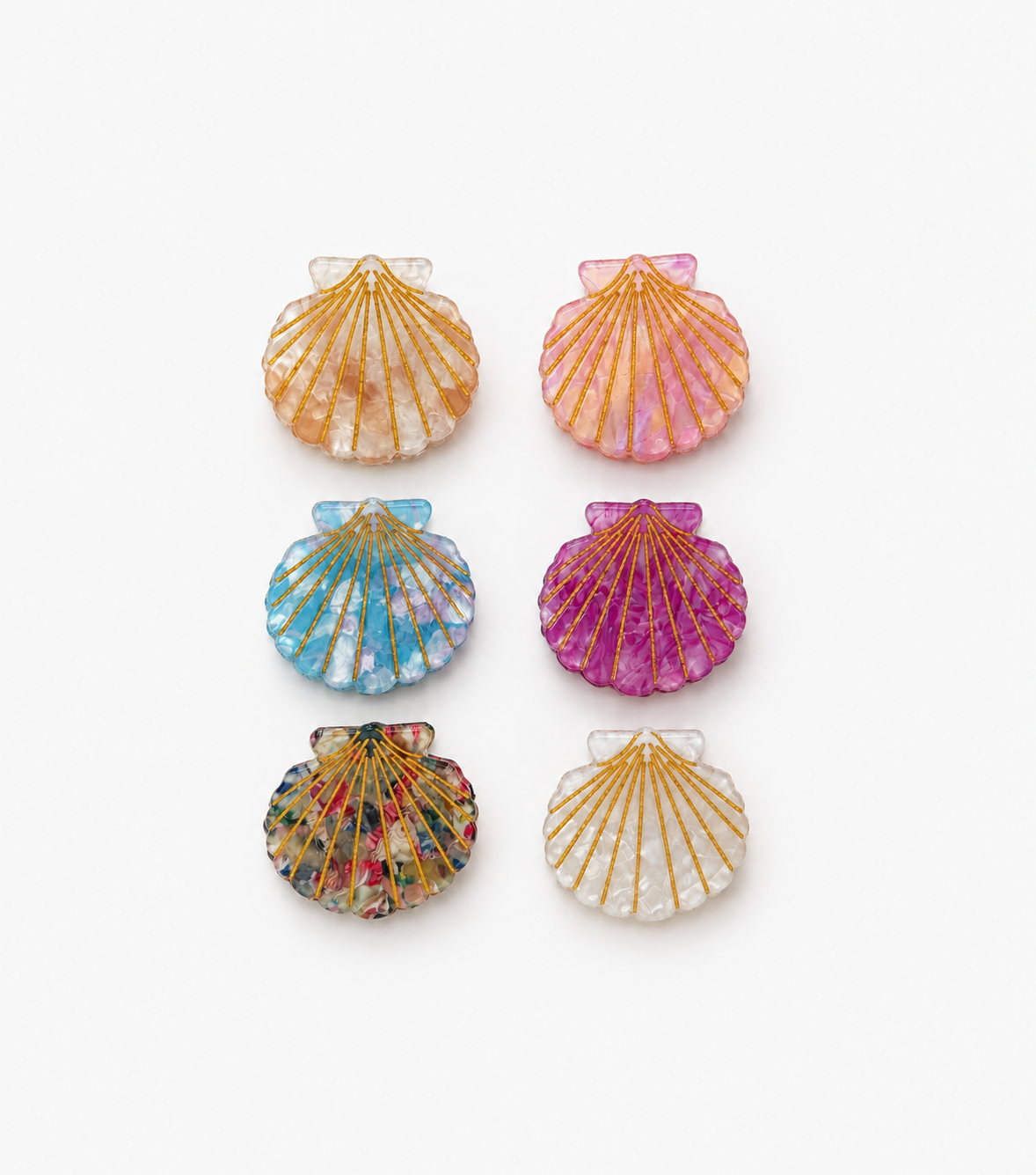 Mini Ocean Shell Claw Clip