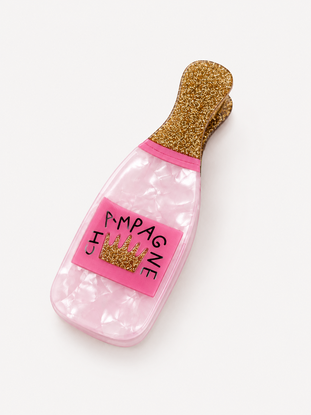 Champagne Girl claw clip