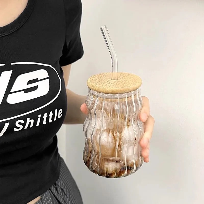 Aesthetic with bamboo lid