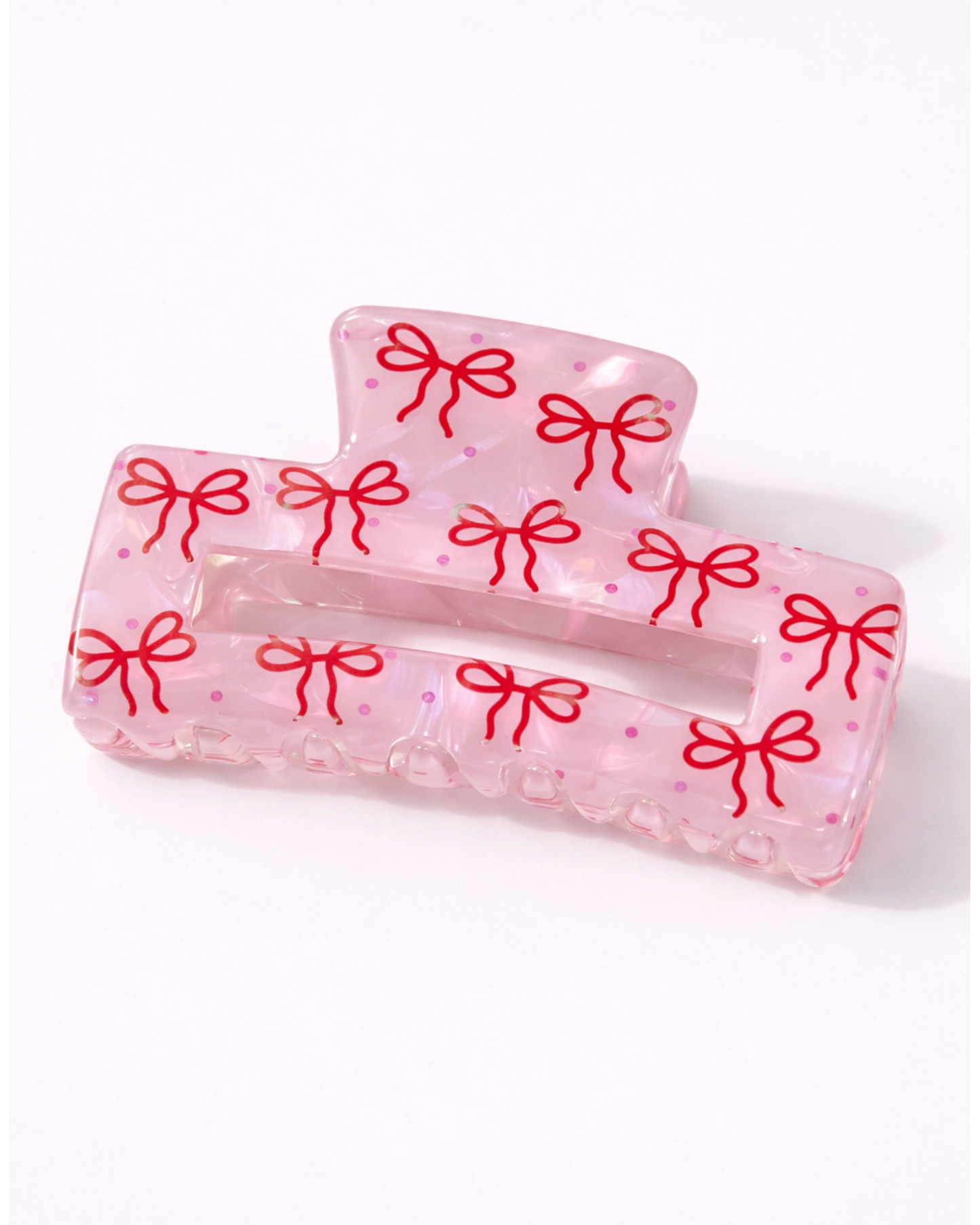 Red ribbons claw clip π