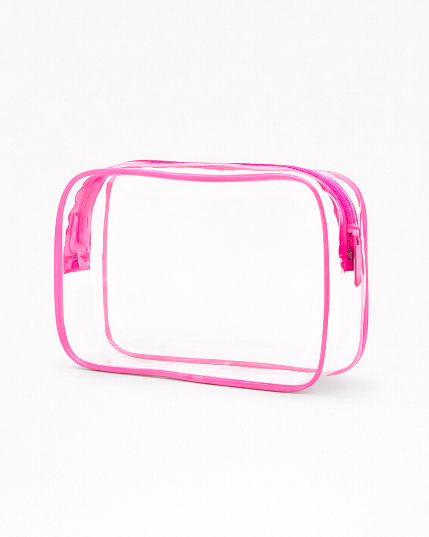 Transparent pink pouch ๐