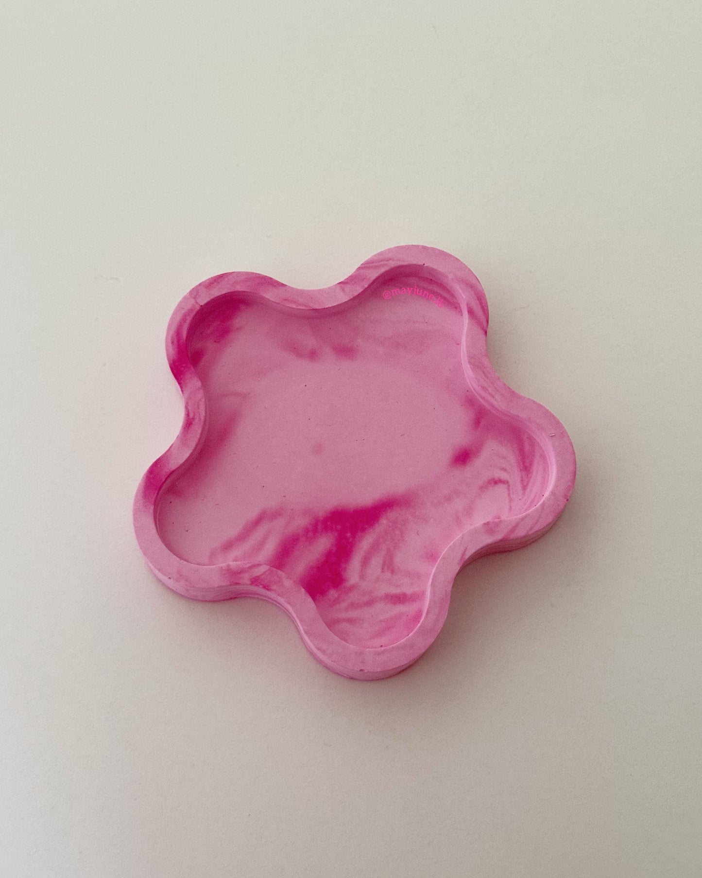 Pink flower trinket tray πΈ
