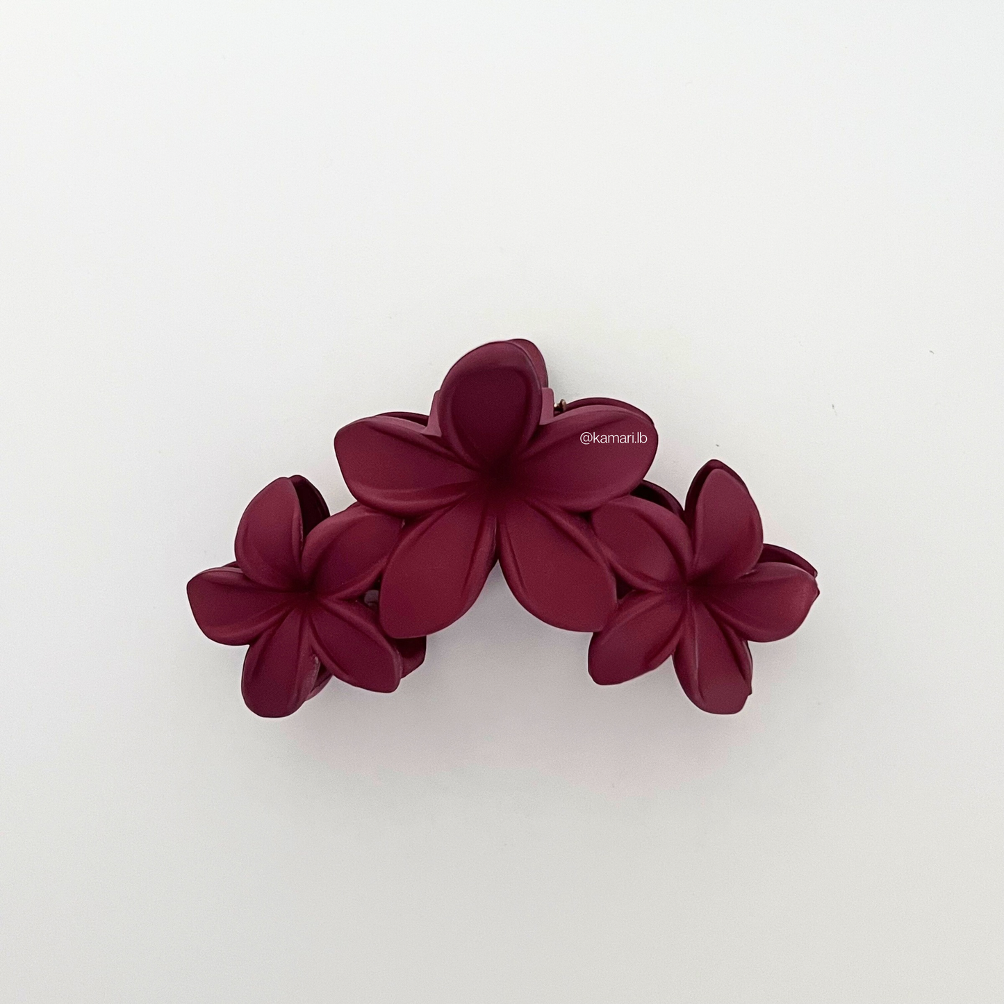 Triple Flower Claw Clips