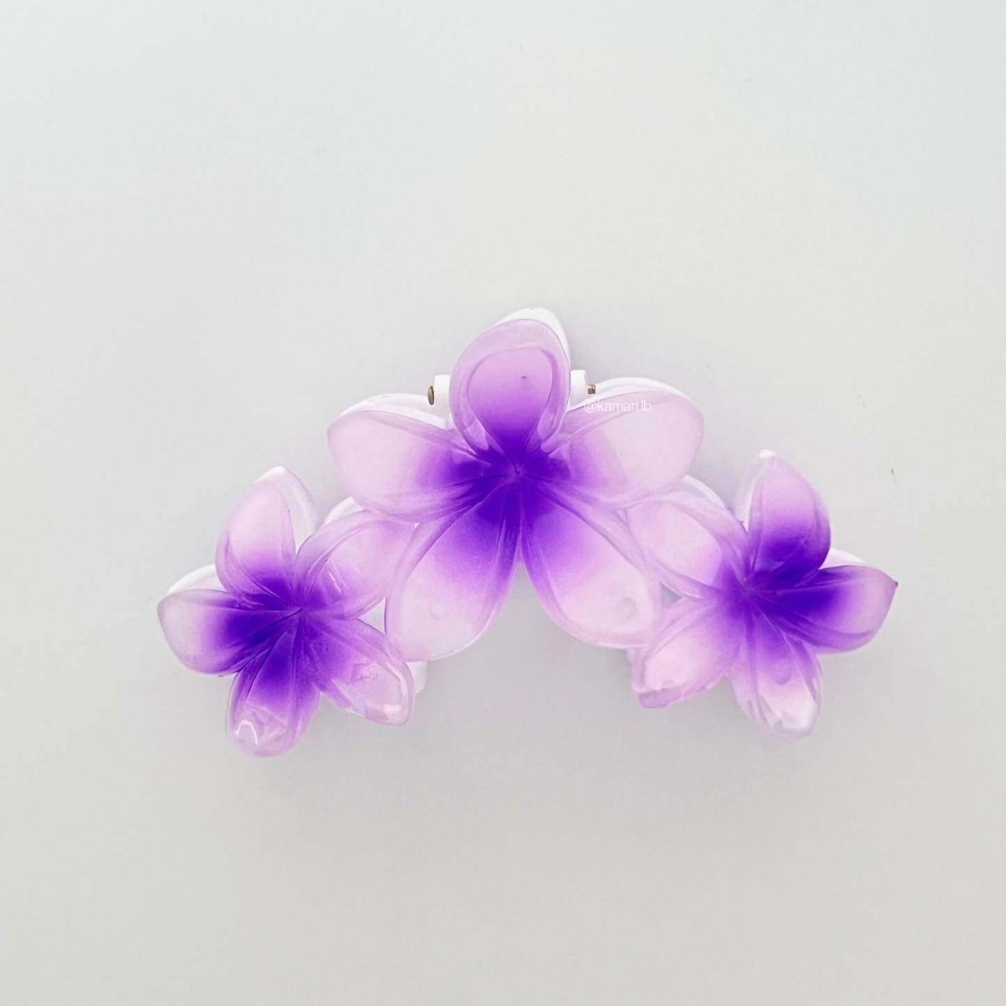 Triple Flower Claw Clips