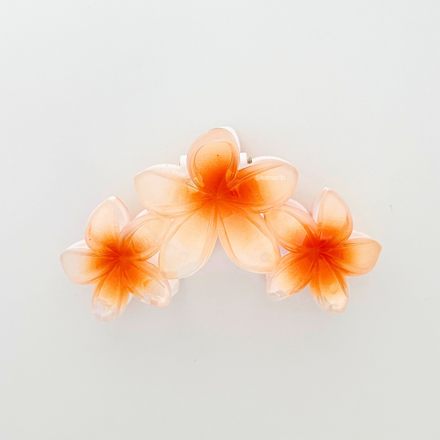Triple Flower Claw Clips