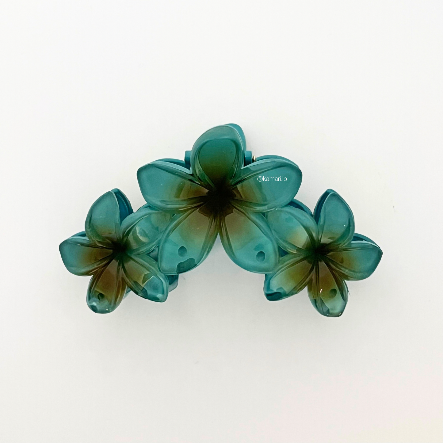 Triple Flower Claw Clips