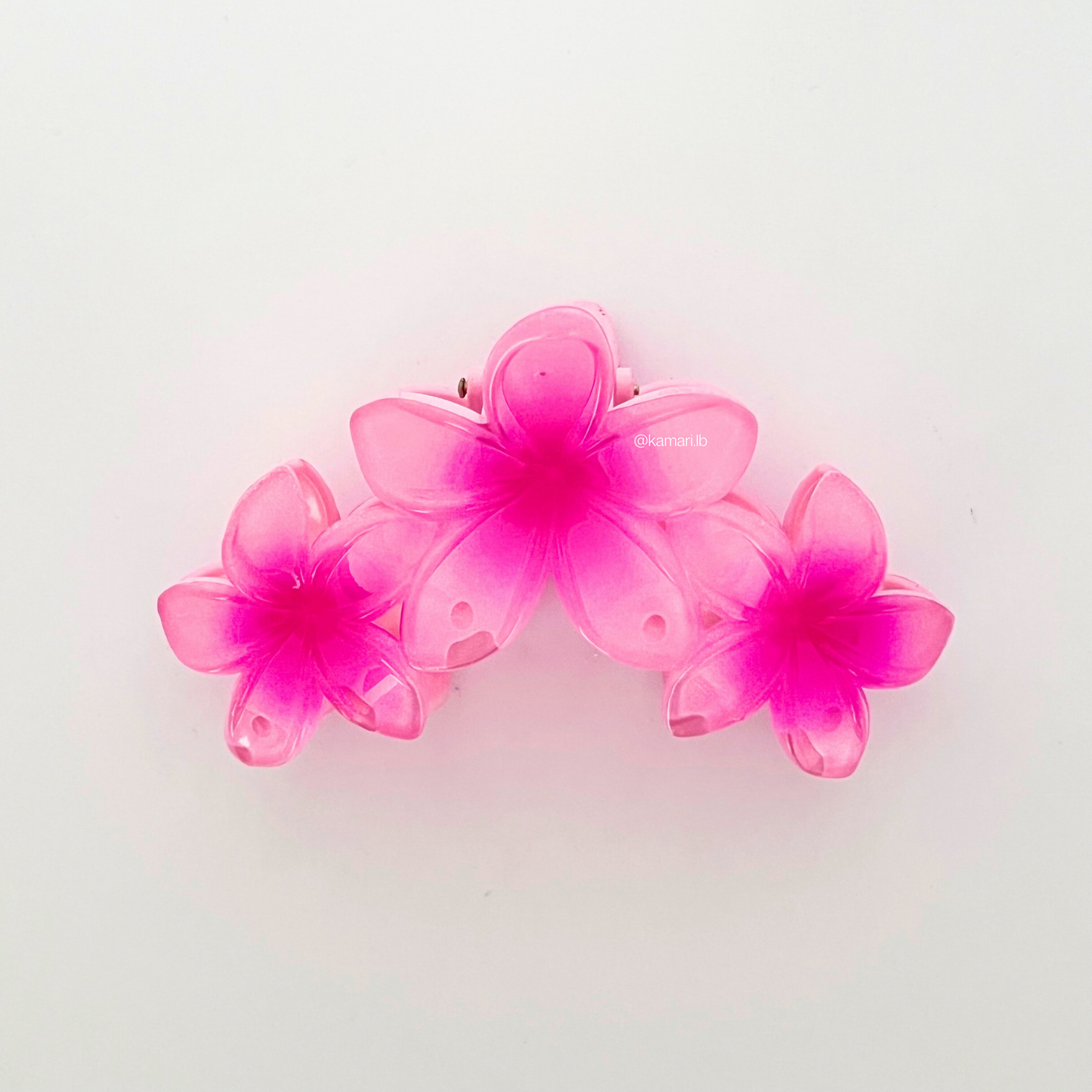 Triple Flower Claw Clips