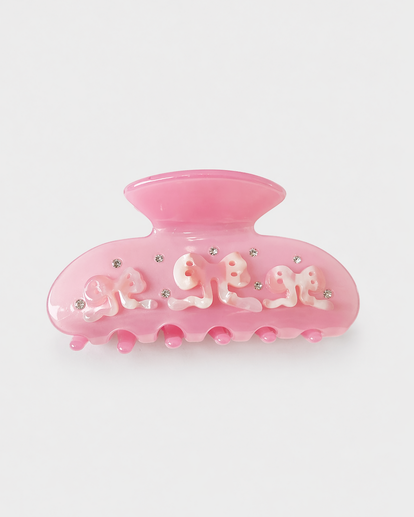 Blush Ribbon claw clip π