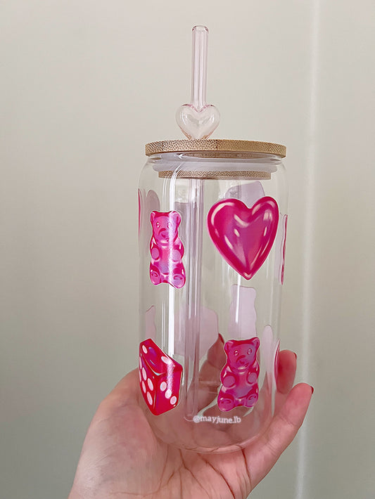 Summer lover Gummy bear cup 🐻 🎲