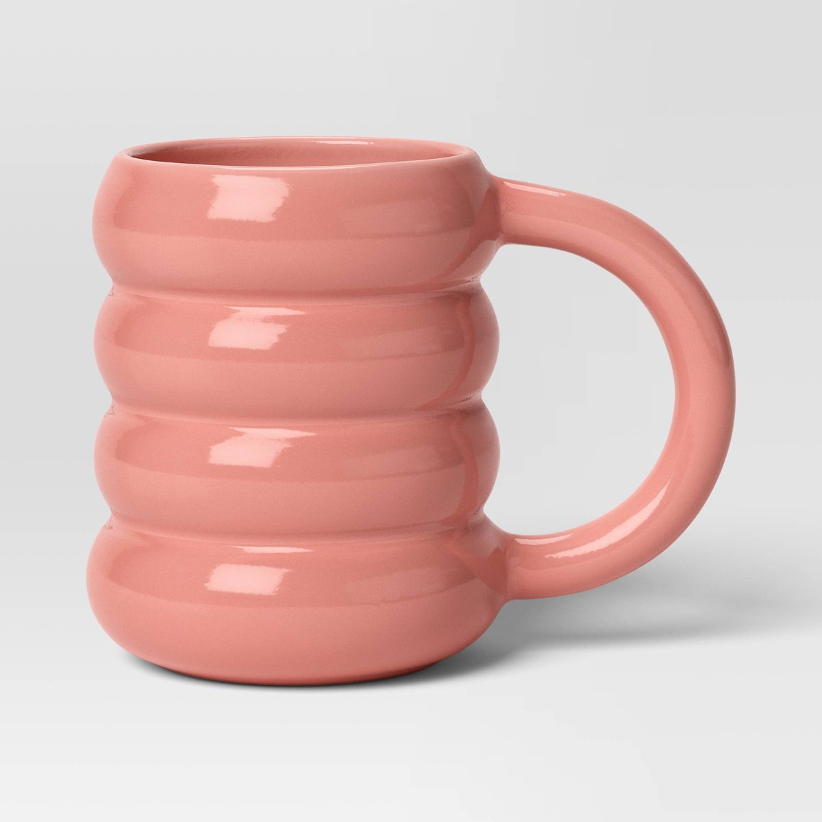 Wavy ceramic mug