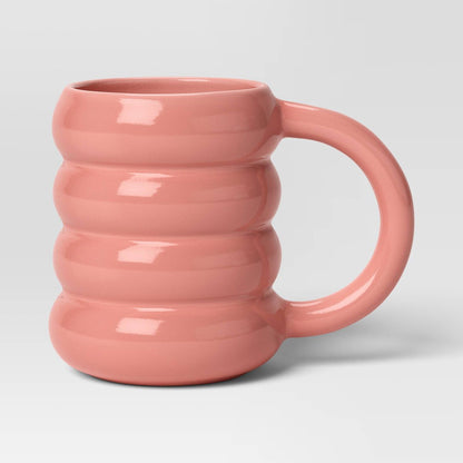 Wavy ceramic mug