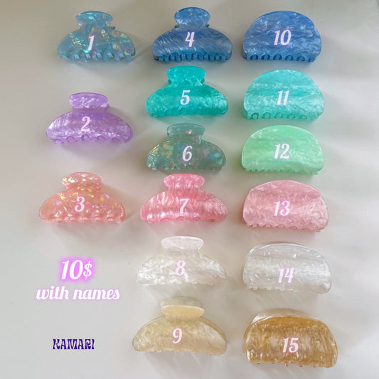 Personalized Claw Clips✨