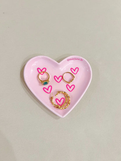 Hearts on heart tray 💗