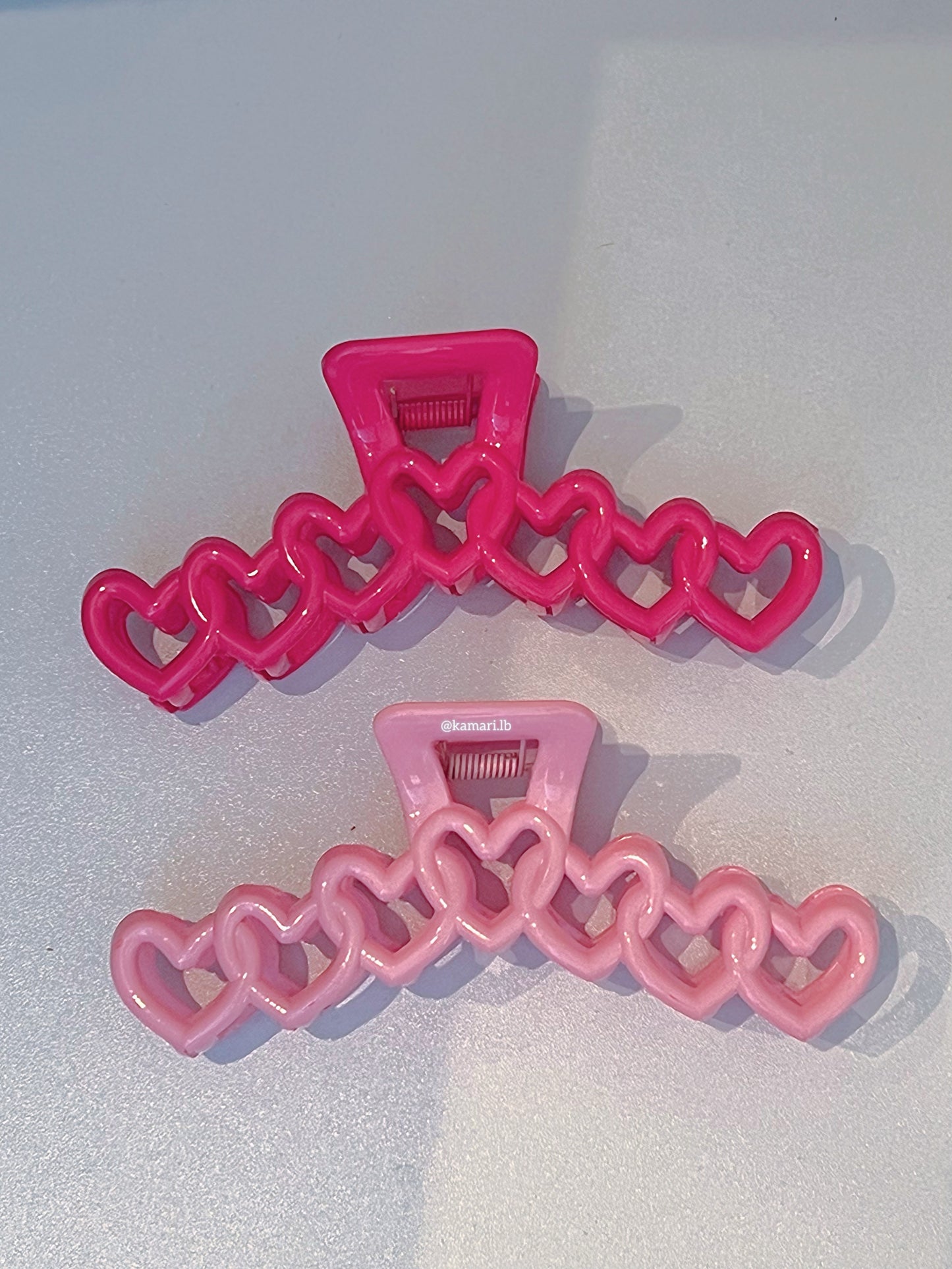 Mini heart shaped claw clip 💗