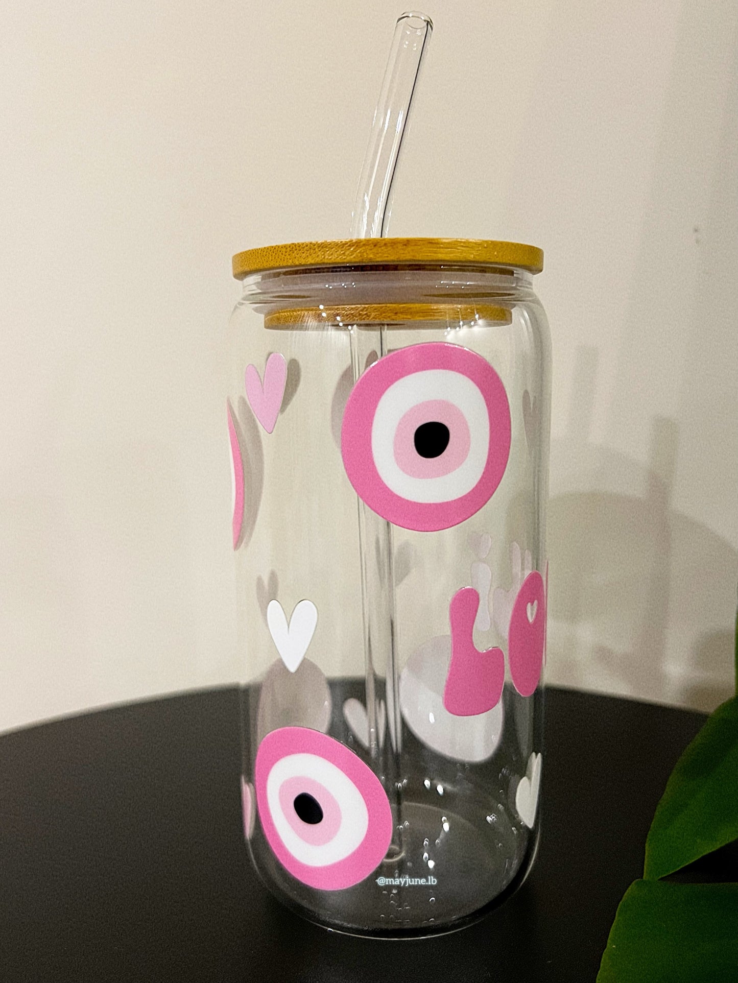 Duo Hearts | Evil Eyes Cup 🤍🩷 🧿