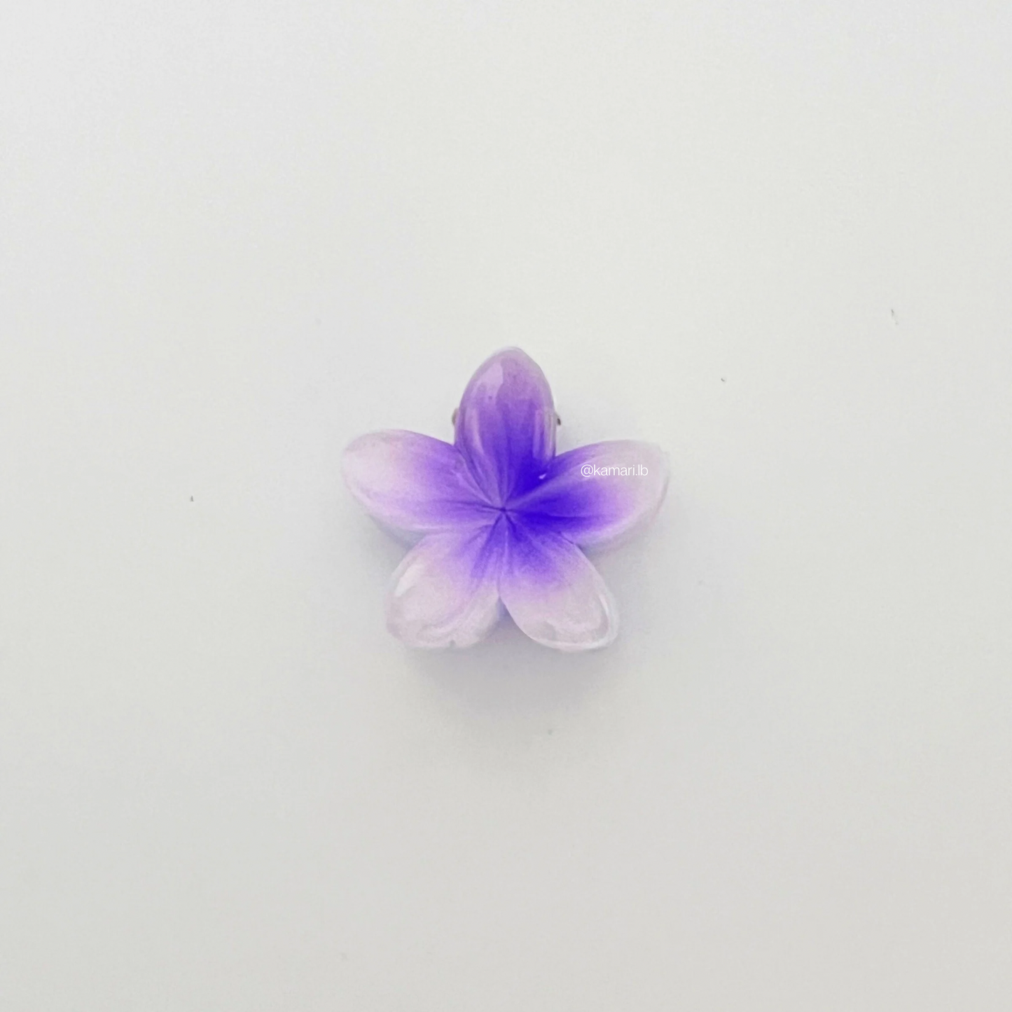 Mini Plumeria Flower Claw Clips