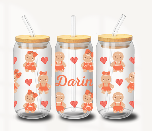 Gingerbread glass cup