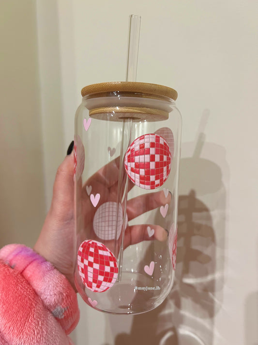 Disco design cup 💗🪩