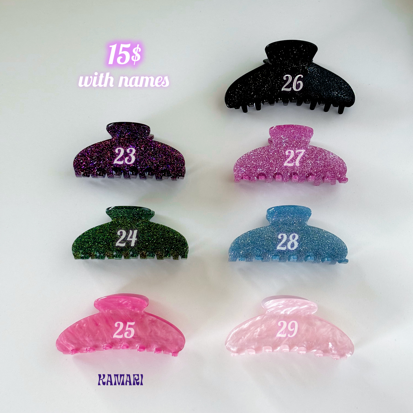 Personalized Claw Clips✨