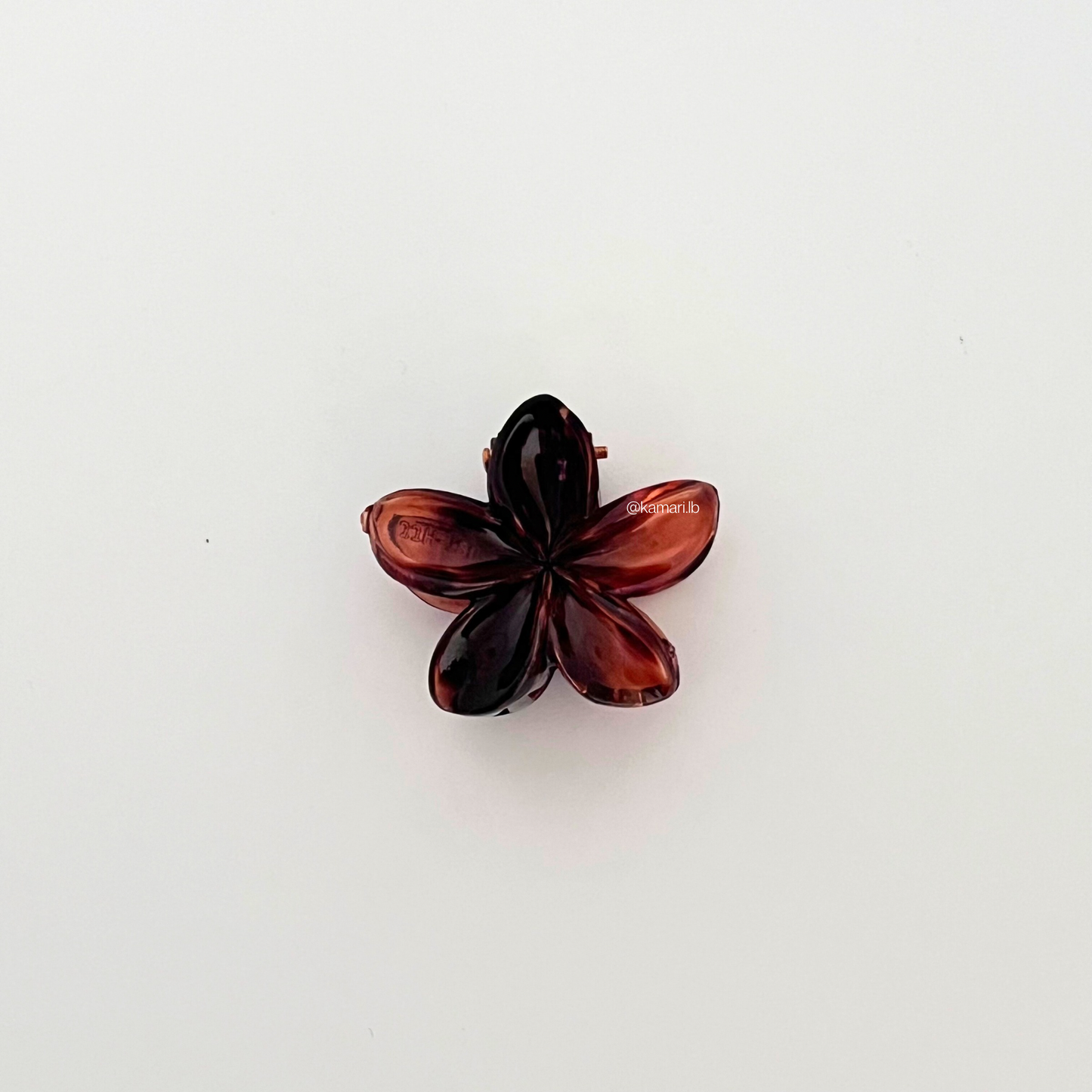 Mini Plumeria Flower Claw Clips