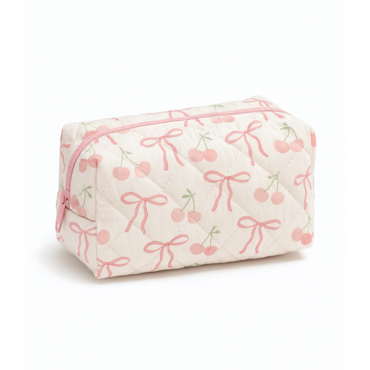 Cherries & ribbons pouch 🎀