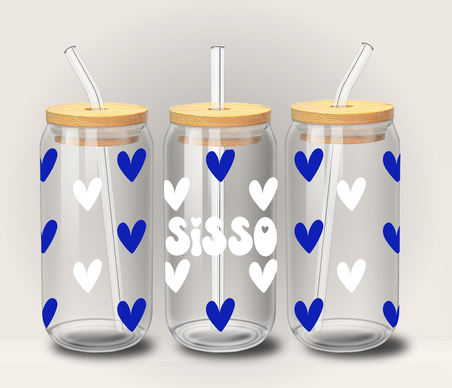 Customized Heart Name Cup 🤍🩷