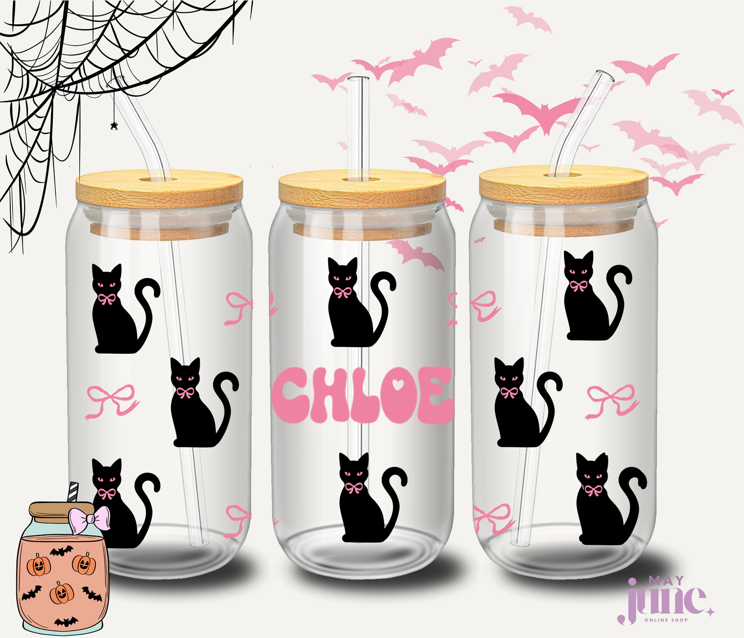 Midnight Whiskers Cup 🎀🐾