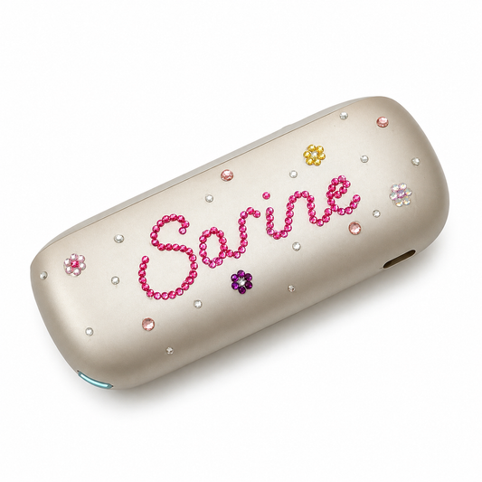 Bedazzled Flower design IQOS With name 🌸✨