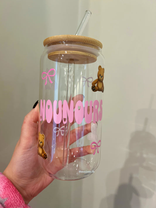 Teddy bear cup 🧸🎀