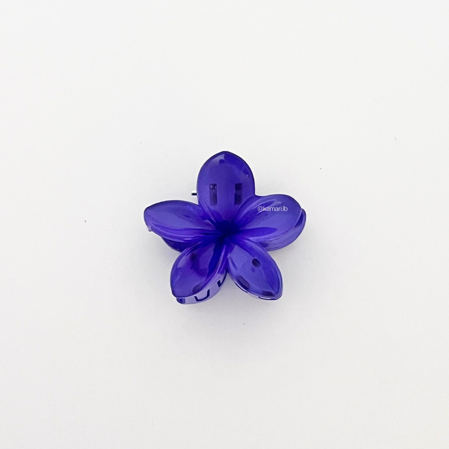 Mini Plumeria Flower Claw Clips