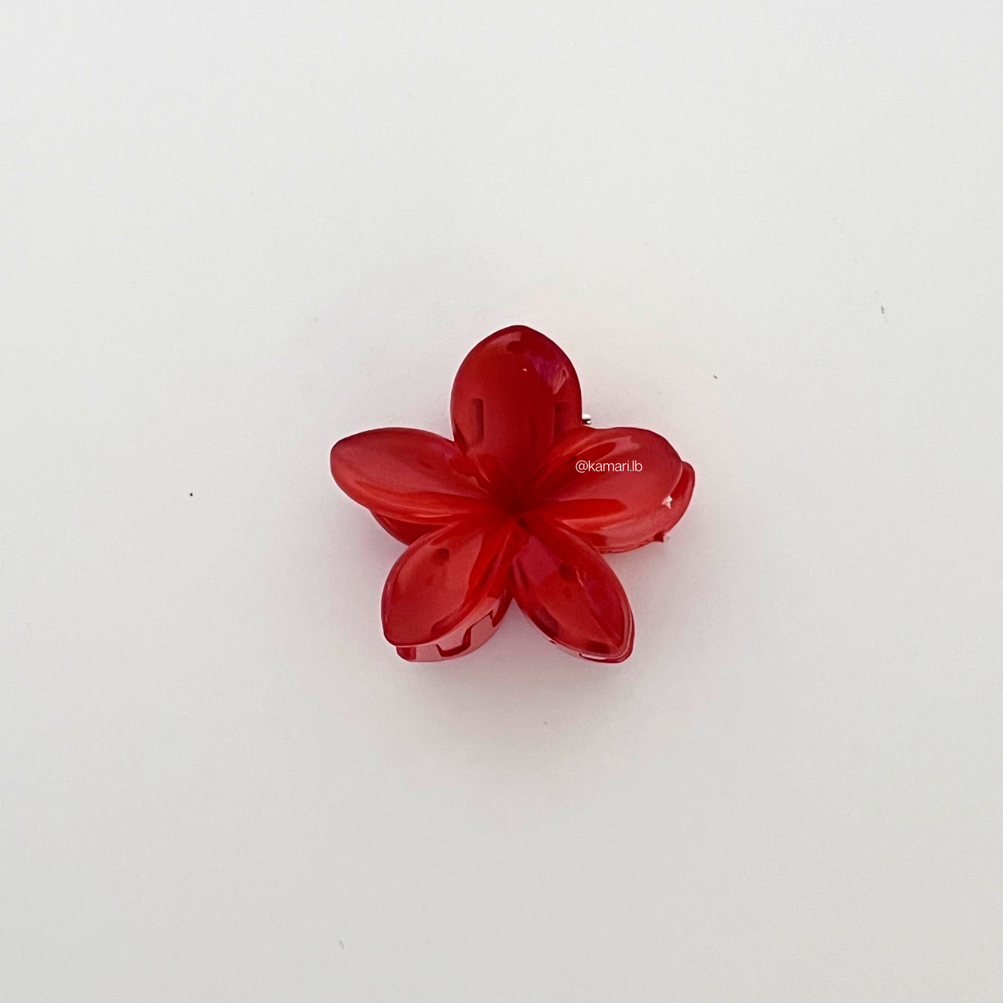 Mini Plumeria Flower Claw Clips
