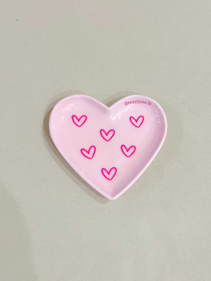 Hearts on heart tray 💗
