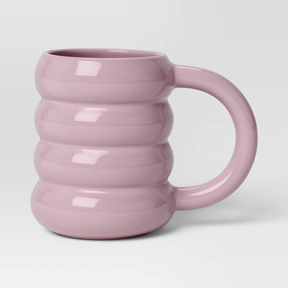 Wavy ceramic mug