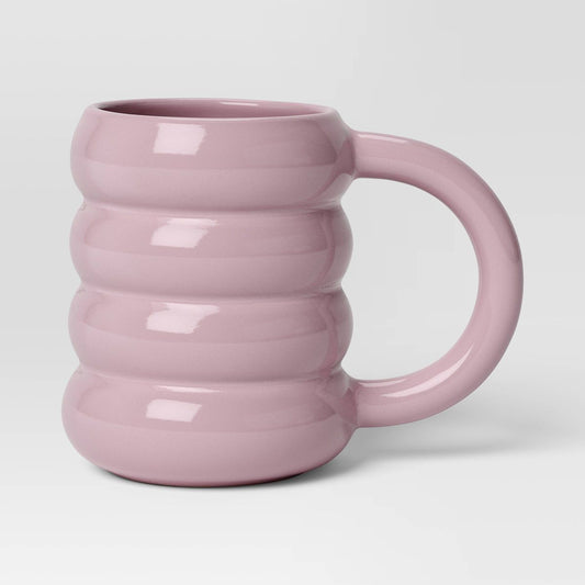 Wavy ceramic mug