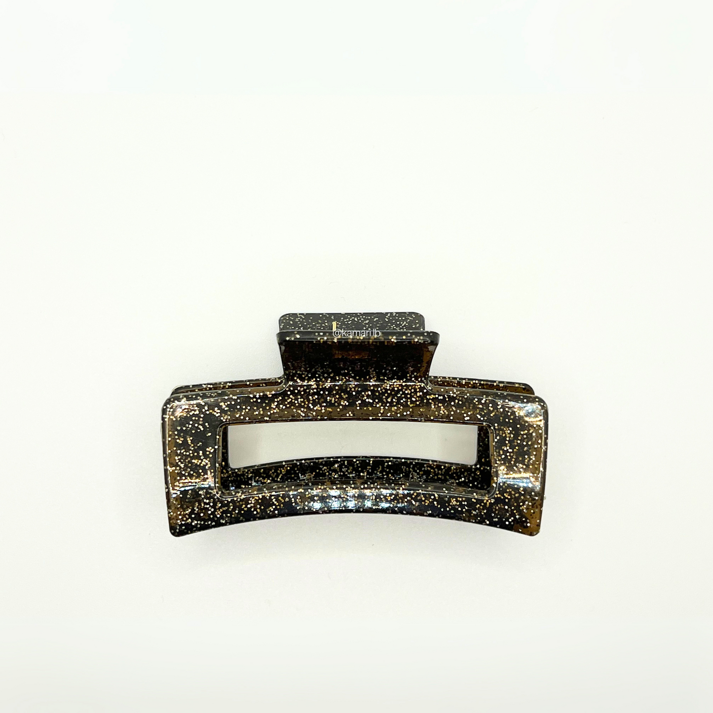 Glitter Rectangle Claw Clip