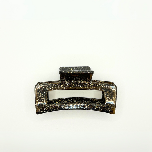 Glitter Rectangle Claw Clip
