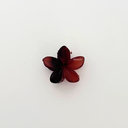 Mini Plumeria Flower Claw Clips