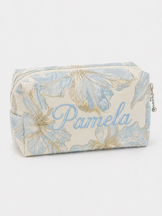 Blue Petal Pouch