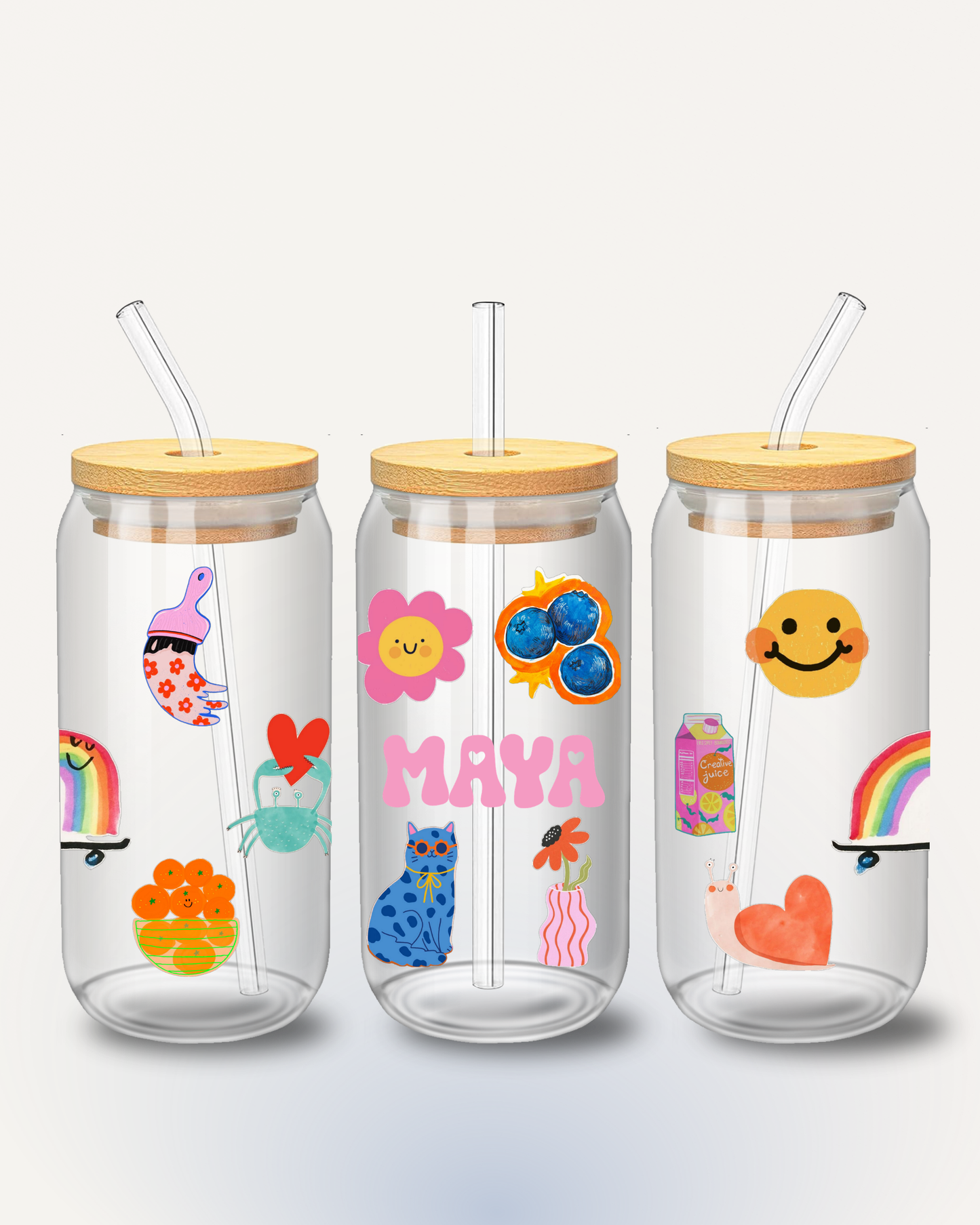 Cutie chaos cup 🍊🐌🌈