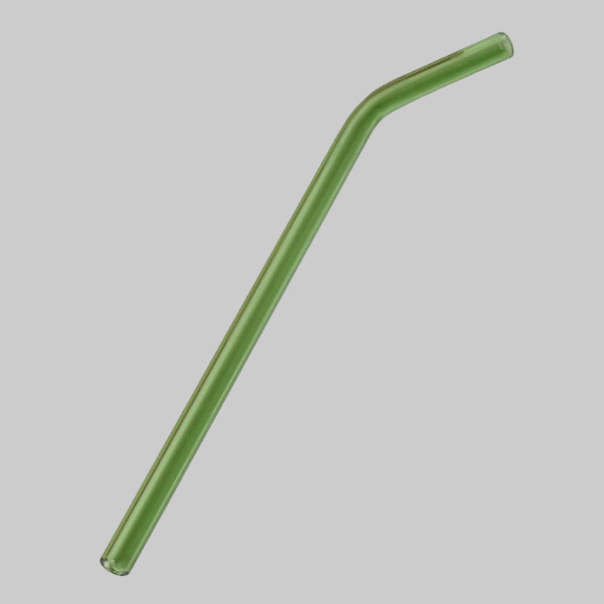 Colored glass straw