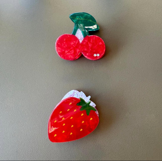 Acetic cherry | strawberry clip 🍓🍒