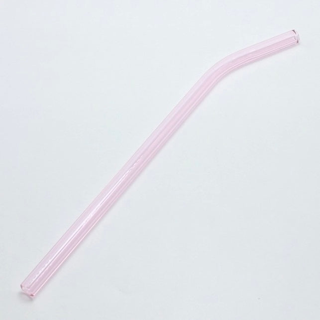 Colored glass straw