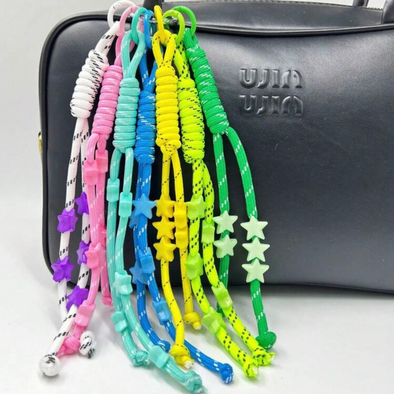 Rope with stars keychain|Random color| ⭐️