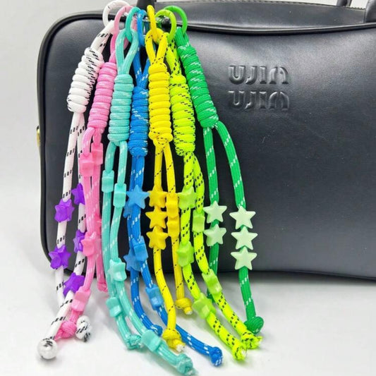 Rope with stars keychain|Random color| ⭐️