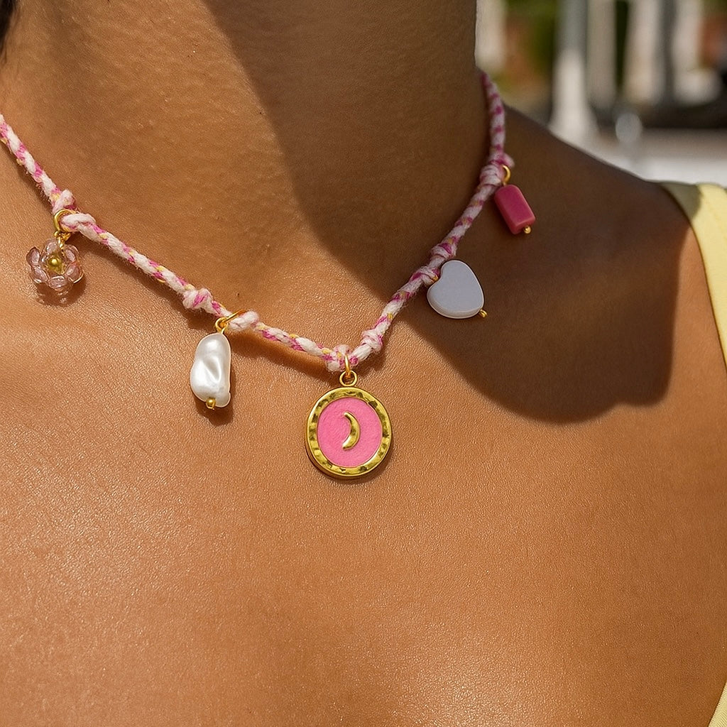 Lunar Bloom necklace 🌸🌙