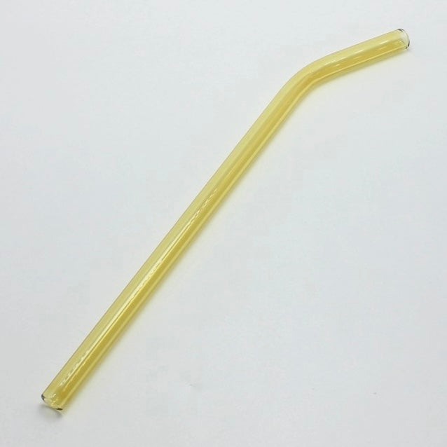 Colored glass straw